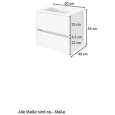 Bild von MÖBEL Waschtisch »Lucca«, BxHxT: 60 x 54 x 47 cm