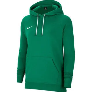 Nike Damen Team Club 20 Fleece Hoodie Women Kapuzenpullover, Pine Grün / Weiss Weiss, L