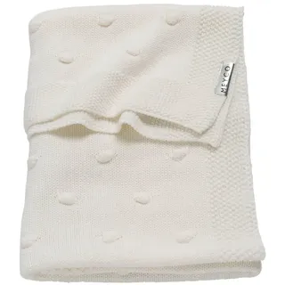 Meyco Baby Knots 75x100 Cm Minikrippendecke - Off White - One Size