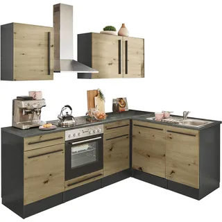 BASIC by Balculina Winkelküche L-Form 220 x 175 cm braun