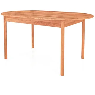 byoak Tisch Oval Ausziehbar INA Kernbuche , Holz , 90x77x180 cm , Esszimmer, Esstische