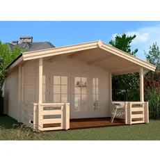 Bild von Weekendhaus 137 B Gr. 2 3,8 x 5,8 m beige Doppeltür