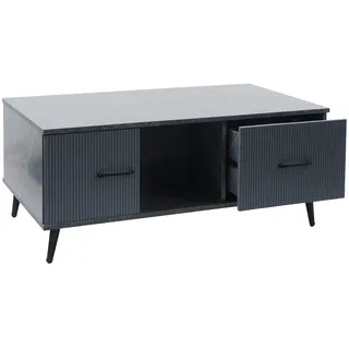 Mendler Couchtisch HWC-N89 Grau Eiche 43 x 100 x 60 cm