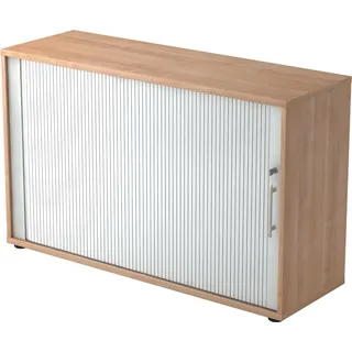 Hammerbacher Rollladenschrank 120 x 40 x 110 cm braun