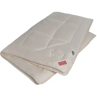 Hefel Einziehdecke Bio Wool 200 x 140 cm Beige