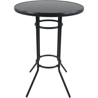 VCM Gartenbar-Set 3-tlg. Anthrazit