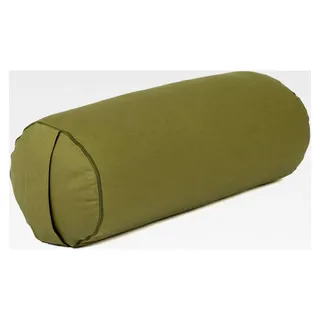 Yoga Bolster | ECO Serie | Yogarolle mit Kapok-Füllung | Waschbarer Bezug aus 100% Baumwolle | Yogakissen für Restoratives Yoga | Größe 65 x 22 cm
