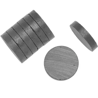 Glorex 6 1801 051 - Haftmagnete rund, 10 Stück, Durchmesser ca. 20 mm, Magnete zum Befestigen von Notizen und Zetteln am Kühlschrank oder Memoboard