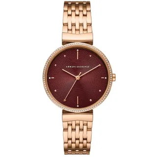 Montre en Acier inoxydable à Trois aiguilles Armani Exchange Pour Femmes, Taille de boîtier de 36 mm