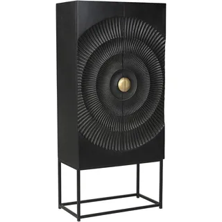 SIT Möbel SIT, Mehrzweckschrank 1 Stk. tlg. mit Schnitzmuster und goldfarbenem Griff,