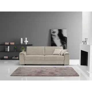 Egoitaliano Schlafsofa »Cecilia, modern & elegant, erstklassiger Sitzkomfort, Dauerschläfer« inkl. Matratze und hochwertigem Metallbettrahmen, toller Schlafkomfort, grau