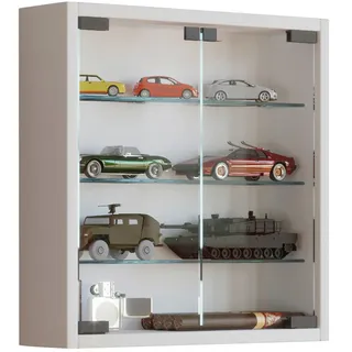 VCM Hängevitrine Mandosa S 40 x 40 x 10 cm Weiß