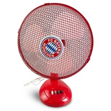 Bild FC Bayern München 30 cm Tischventilator rot