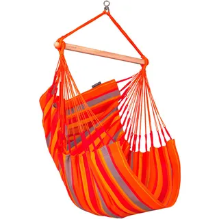 La Siesta HÄNGESESSEL basic outdoor Gelb, Orange, Rot, Hellgrau - 90x145x140 cm