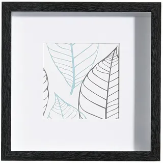 Bilderrahmen , Schwarz , Holz, Glas , quadratisch , 23x23x3 cm , Fsc , Passepartout , Bilder & Rahmen, Bilderrahmen, Bilderrahmen & Fotorahmen