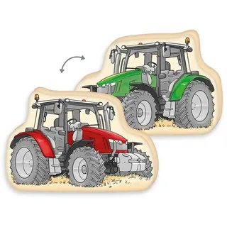Herding Young Collection Traktor Dekokissen 36 x 24 x 5 cm Mehrfarbig