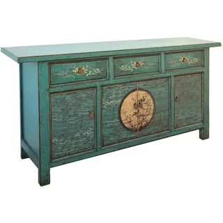 opium outlet Möbel Kommode Schrank Sideboard Hochzeitsschrank "Aurora" 34372-8 smaragd-grün asiatisch orientalisch