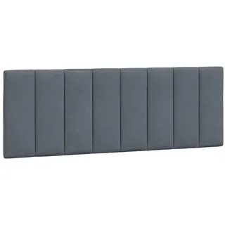 vidaXL Kopfteil-Kissen Hanko Dunkelgrau 140 cm Samt