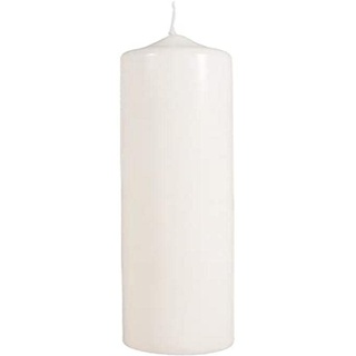 Rayher 3119296 Stumpenkerze, creme, rund, Länge 25 cm, 6 cm ø,100% Paraffin, RAL-Gütezeichen, Rundkerze, Taufkerze, Kommunionkerze, Kerzenrohling zum Verzieren und Basteln