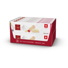 Frey Schokolade - Biskuit Truffino White Raspberry 10 x 75g - Knusprige Waffelrolle mit fruchtiger Himbeer-Creme-Füllung in der Großpackung - Feingebäck & Kekse aus der Schweiz