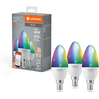 LEDVANCE SMART+ Smarte LED-Lampe 1218020 40 W E14 RGB 3 St.