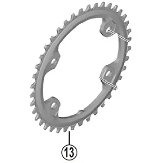 Shimano Kettenblatt 40 Zähne Schwarz