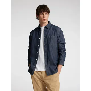 SELECTED HOMME Langarmhemd »SLHREGCARLO DENIM LS SHIRT NOOS«, blau