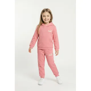 Trainingsanzug PUMA "MINICATS LOUNGEWEAR SET TR INF", Kinder, Gr. 80, wild pink, Sweatware, Obermaterial: 68% Baumwolle, 32% Polyester, unifarben, regular fit, Sportanzüge Trainingsanzug, mit Kapuze