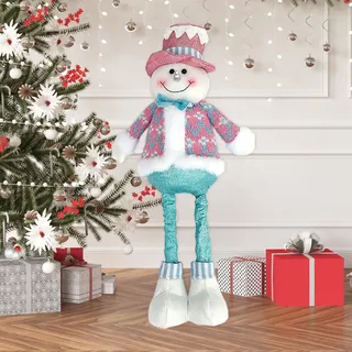 ACTOYS Weihnachtswichtel, Weihnachtsmann, Schneemann, Rentier mit Teleskopische, 21 in, Weihnachtself zum Ausziehen, Wichtel Groß, Weihnachtsdekoration, Christmas Decorations (I2)