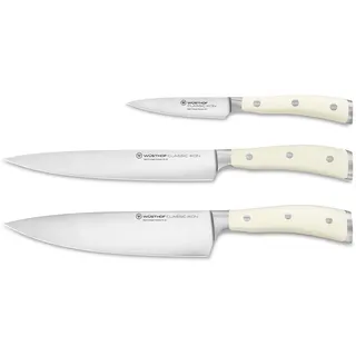Wüsthof Classic Ikon Messersatz 3-tlg. Edelstahl/Poliert/Ergonomischer Griff