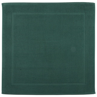 Bio:Vio Badematte , Dunkelgrün , Textil , Struktur , rechteckig , 50x60 cm , ISO 9001, Textiles Vertrauen - Oeko-Tex®, Gots, Bsci, Oeko-Tex® Standard 100 , schadstoffgeprüft , Heimtextilien, Badtextilien, Badematten