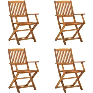 vidaXL Gartenstuhl 54 x 57 x 91 cm akazie/braun 4 St. klappbar 46338