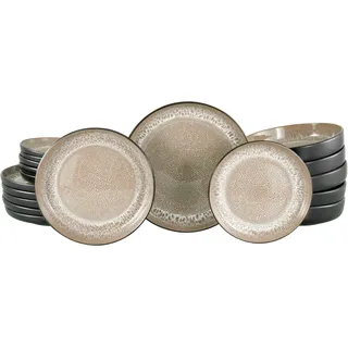 OTTO home Teller-Set modernes Geschirr-Set beige 18er Set