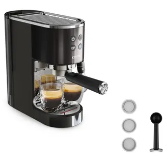 Krups Virtuoso+ XP444G schwarz + Dosierlöffel und Tamper