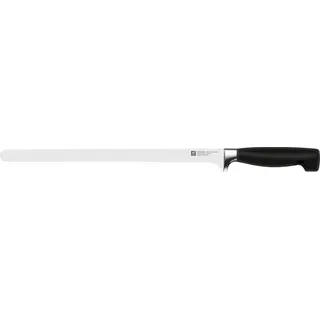 ZWILLING Vier Sterne Lachsmesser 31 cm, Rostfreier Spezialstahl, Ergonomischer Kunststoff-Griff, Schwarz [Made in Germany]