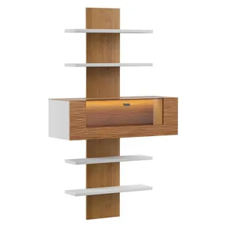 JV moebel Wandregal 41 x 194 x 111 cm Braun