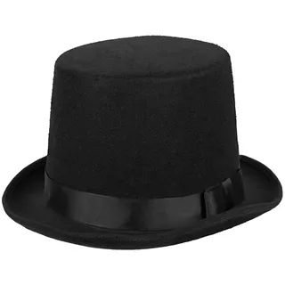 Ciao Boland - Hut Byron, Zylinder, Filz, elegant, 20er Jahre, Gatsby, Karneval, Halloween, Fasching, Mottoparty, Verkleidung, Theater, Schwarz