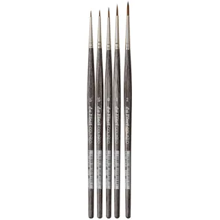 da Vinci da Vinci, COLINEO Kurzstielig, Miniaturen-Set, Synthetikfasern, Künstlerpinsel, Miniaturenmalerei, flüssige Acrylfarben, Made in Germany, Set, 5 Größen -5/-3/0/1/2