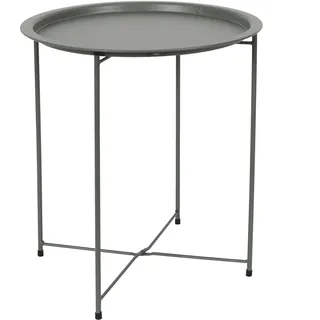 HOME DECO FACTORY, HDO0053, Olivgrüner Sienna-Modelltisch, Beistelltisch, Möbel, Gartenmöbel, Tisch für den Außenbereich, 47 x 50 x 47 cm, zum Zusammenbauen, Grün