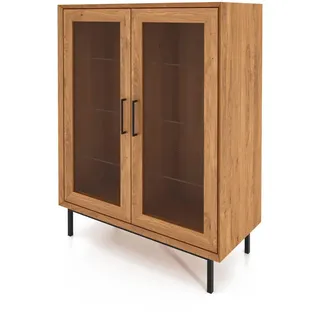 byoak Sideboard Leon Wildeiche , Holz , Echtholz,Eiche , 97x125x45 cm , Kleinmöbel, Kommoden, Highboards