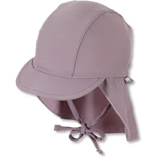 Sterntaler Schirmmütze Nacken Uni - Baby- und Kinder Mütze mit Nackenschutz und Bindeband - UV-Schutz 50+ Bademütze - Kopfbedeckung Schwimmbad und Strand - Mädchen Bademode, blasslila, Größe 47