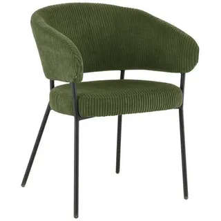 Livetastic Armlehnstuhl , Grün , Holz, Metall, Textil , Pappel , Sperrholz , Rundrohr , 60x81x60 cm , Esszimmer, Stühle, Polsterstühle