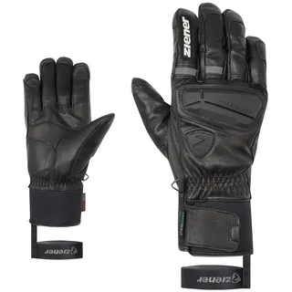 Ziener Herren GALF-Z Ski-Handschuhe/Wintersport | Primaloft, Leder, Touch, Black, 10,5