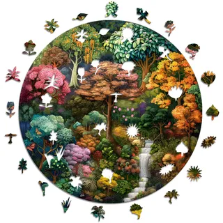 Iconic Puzzles - Mystical Source, Fantasy, 100% nachhaltiges Holzpuzzle, Geschenke für Kinder und Erwachsene, Größe S, 200 Teile