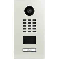 DoorBird D2101V IP Video Türstation, Reinweiß (RAL 9010) | Video-Türsprechanlage mit 1 Ruftaste, RFID, HD-Video, Bewegungssensor