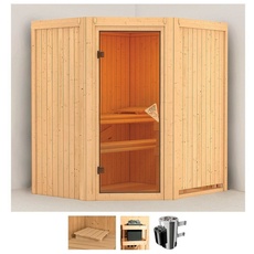 Bild von Sauna »Tomke«, (Set), 3,6-kW-Plug & Play Ofen mit integrierter Steuerung beige