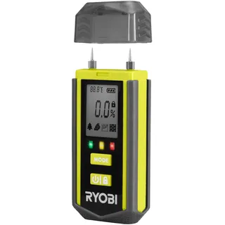 RYOBI Feuchtigkeitsmessgerät RBPINMM1, Messtiefe 30 mm, Genauigkeit von,oder- 2°,zur Prüfung des Feuchtigkeitsgrades bestimmter Oberflächen und Materialien