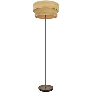 PRENDELUZ Doppelter Wohnzimmertisch, Braun und helles Holz, Maße 162 x 40 x 40 cm, ideal für Dekoration und Funktionalität im Innenbereich.