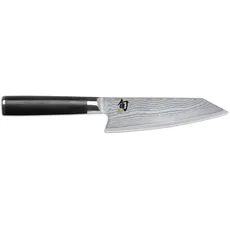 KAI Küchenmesser Shun Classic Kiritsuke mit Klinge aus Damaszenerstahl und Griff aus Pakkaholz in der Farbe Schwarz, Länge 28 cm, DM-0777