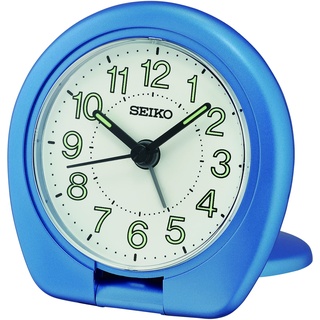 Seiko Clock Reisewecker analog blau QHT018L